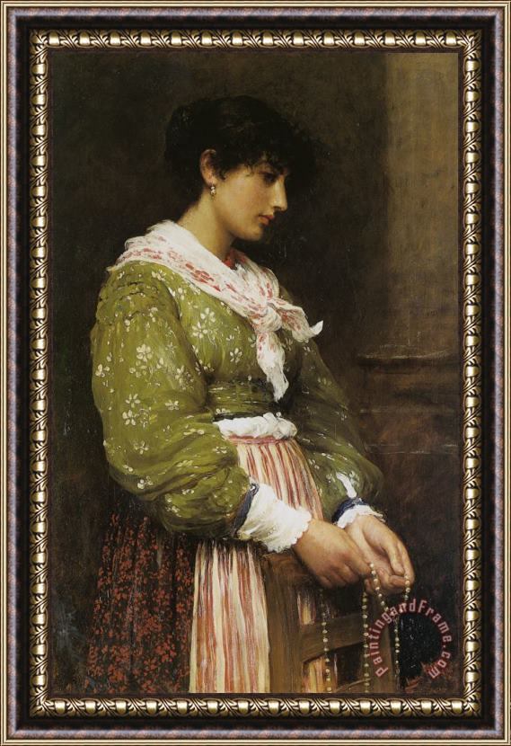 Luke Fildes Devotion Framed Painting