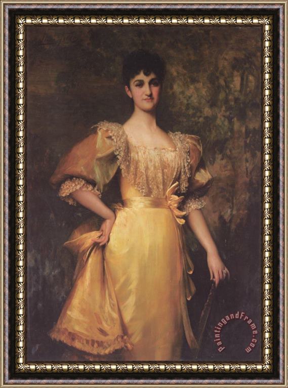 Luke Fildes Mrs Pantia Ralli Framed Print