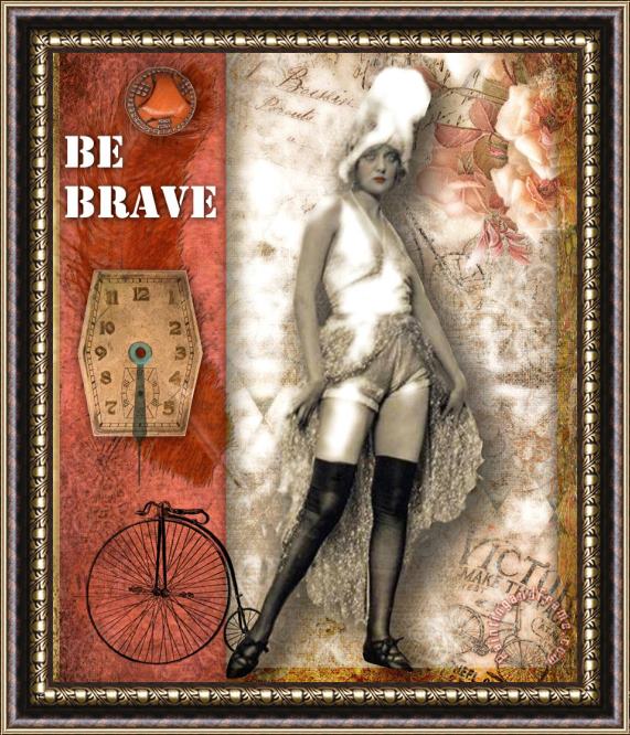 Lynell Withers Be Brave Framed Painting