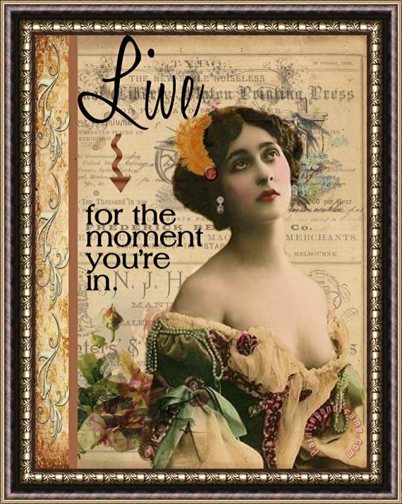 Lynell Withers Live For the Moment You're In Framed Print
