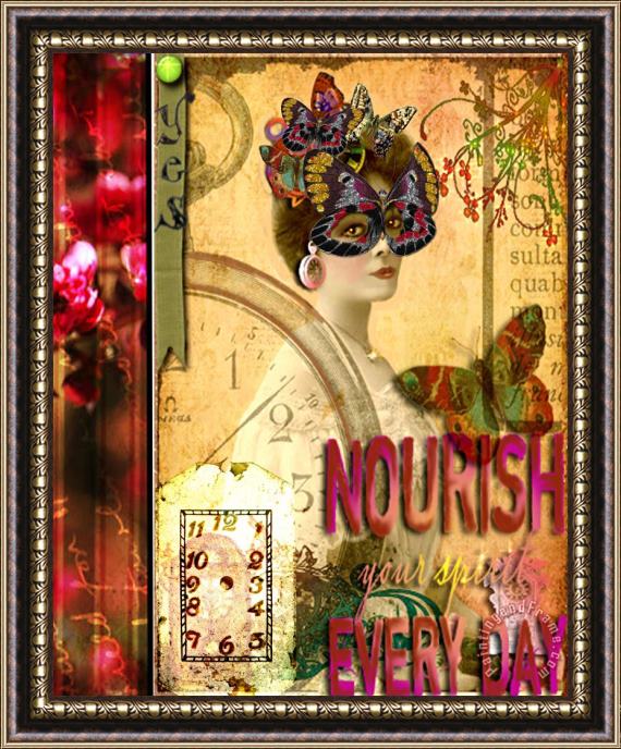 Lynell Withers Nourish Your Spirit Every Day Framed Painting