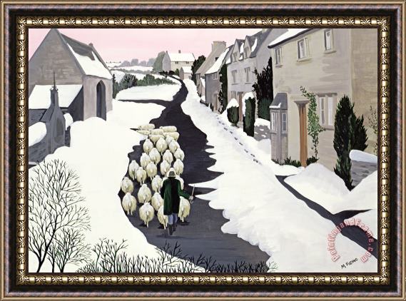 Maggie Rowe Whittington in winter Framed Painting