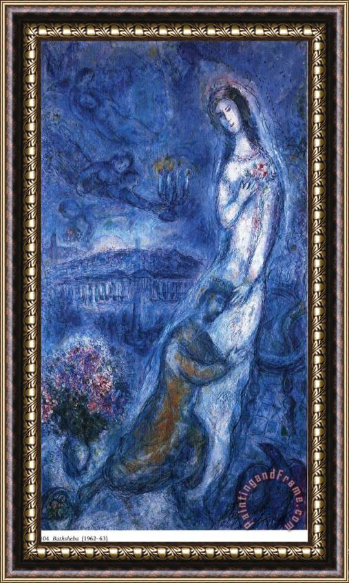 Marc Chagall Bathsheba 1963 Framed Painting