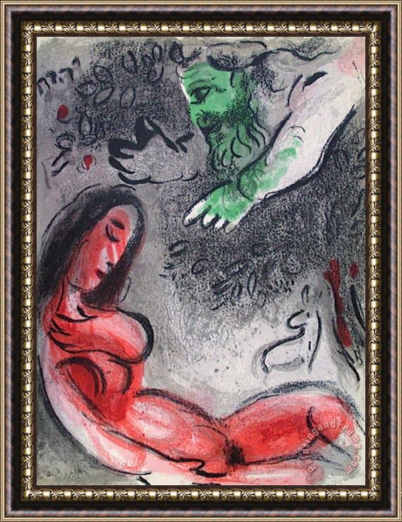 Marc Chagall Bible Eve Maudite Par Dieu Framed Print