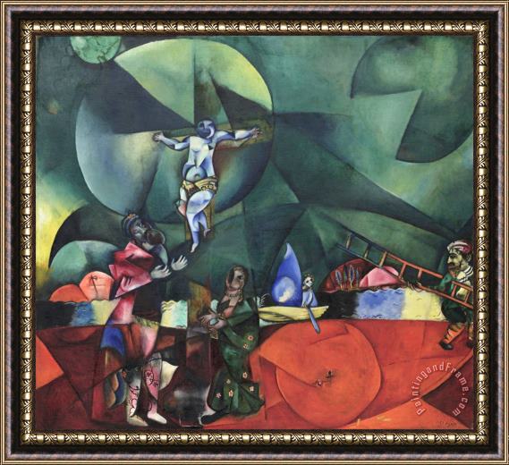 Marc Chagall Calvary. 1912 Framed Painting