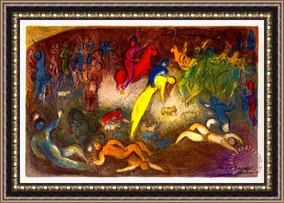 Marc Chagall Enlevement De Chloe Abduction of Chloe Framed Painting