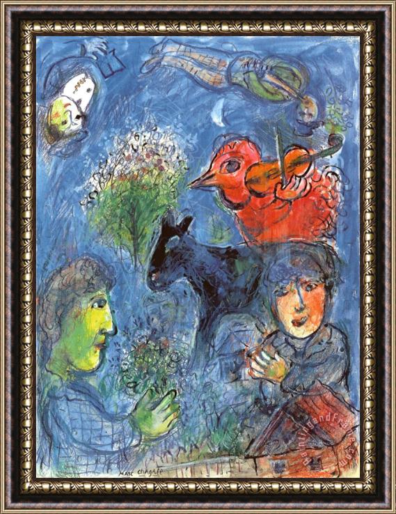 Marc Chagall L Ete Framed Painting