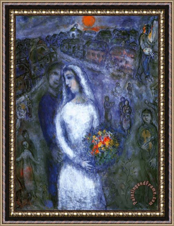 Marc Chagall Le Couple Framed Painting