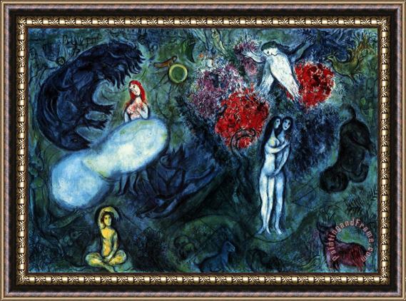 Marc Chagall Le Paradis Framed Painting