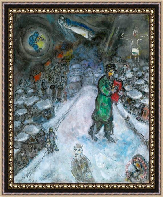 Marc Chagall Le Soir Framed Painting