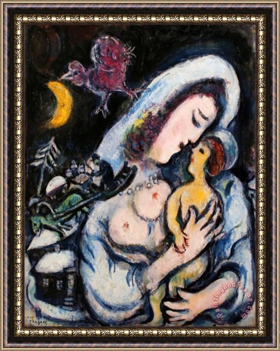 Marc Chagall Motherhood Framed Painting