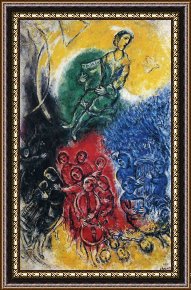 The Music Room Framed Prints - Music 1963 by Marc Chagall