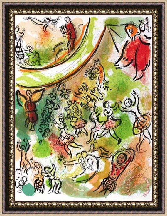 Marc Chagall Plafond De L Opera Frontispice Framed Print