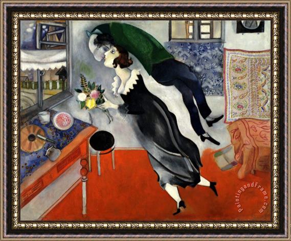 Marc Chagall The Birthday 1915 Framed Painting