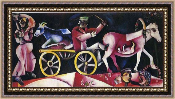 Marc Chagall The Cattle Dealer 1912 Framed Painting
