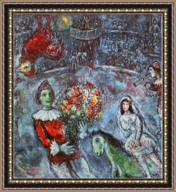Marc Chagall The Purple Rooster Framed Print