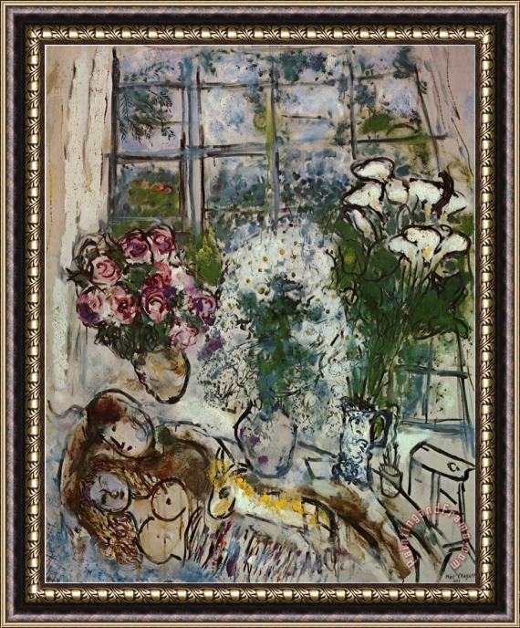 Marc Chagall The White Window Framed Print