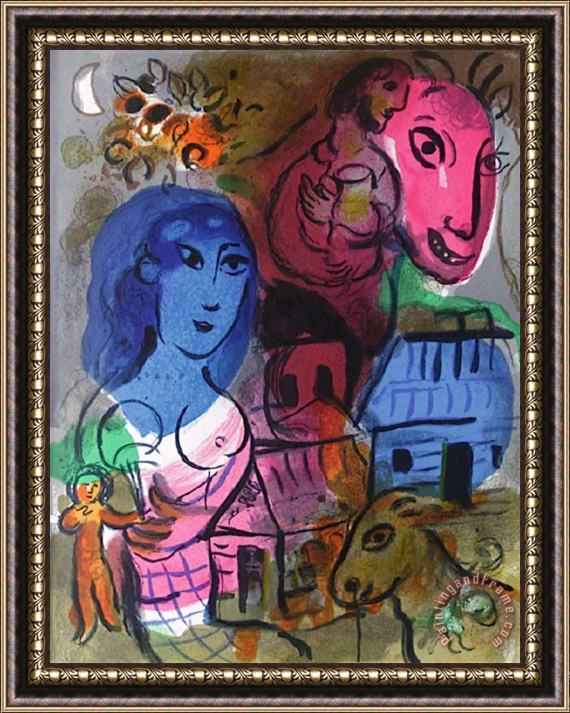 Marc Chagall Xxeme Siecle Hommage a Marc Chagall Framed Painting