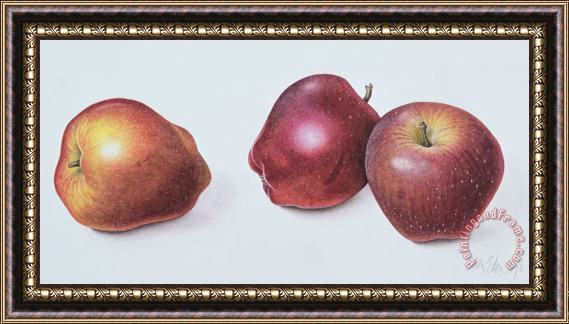 Margaret Ann Eden Red Apples Framed Painting