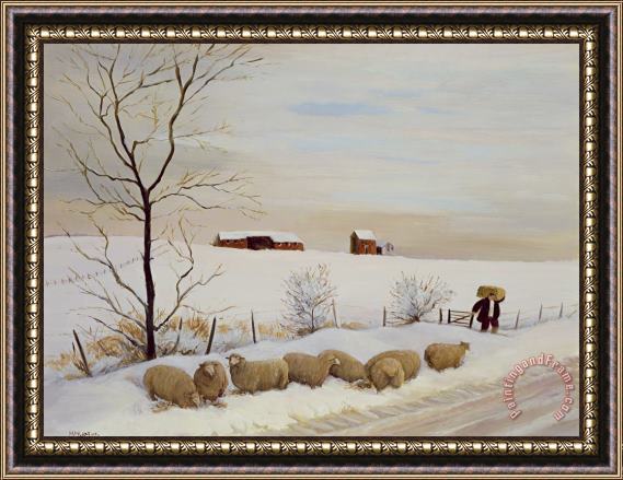 Margaret Loxton Another Hard Winter Framed Painting