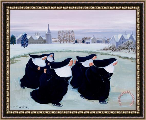 Margaret Loxton Winter at the Convent Framed Print