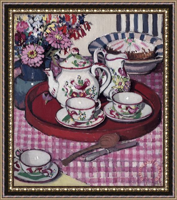 Margaret Preston Thea Proctor's Tea Party Framed Print