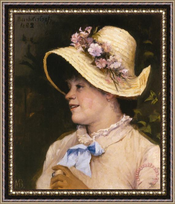 Maria Konstantinowna Bashkirtseff La Parisienne Framed Painting