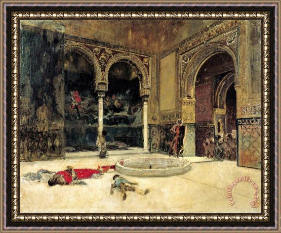 Mariano Jose Maria Bernardo Fortuny Y Carbo The Slaying of The Abencerrajes Framed Painting