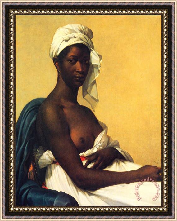 Marie Guillemine Benoist Portrait of a Negress Framed Painting