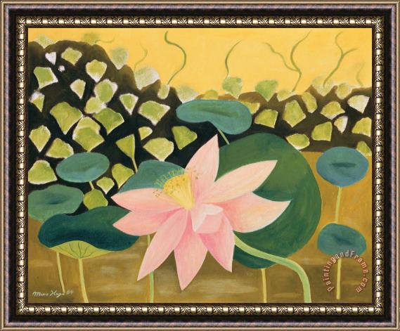 Marie Hugo Lotus Flower Framed Painting