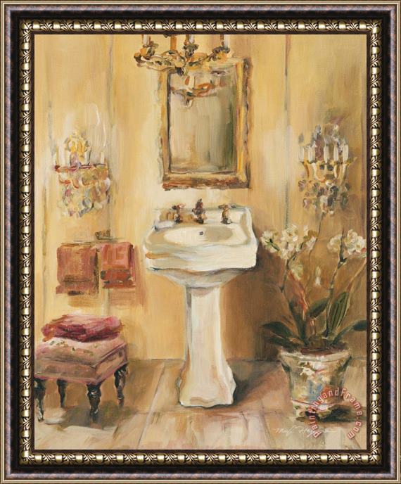 Marilyn Hageman French Bath III Framed Painting