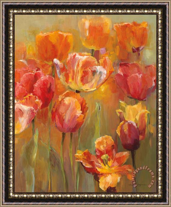 Marilyn Hageman Tulips in The Midst II Framed Print