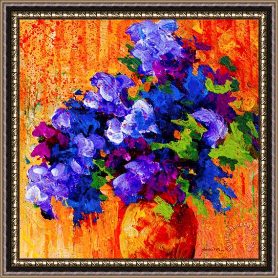 Marion Rose Abstract Boquet 3 Framed Painting