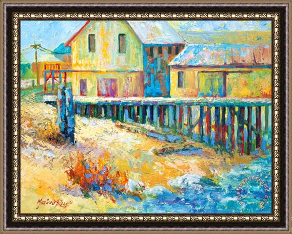 Marion Rose Alert Bay Cannery Framed Painting