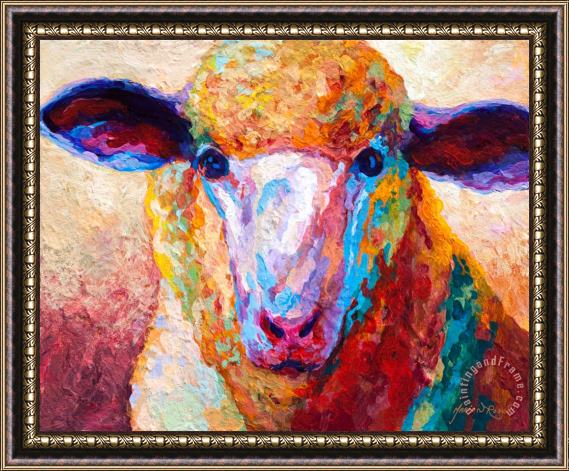 Marion Rose Dorset Ewe Framed Painting
