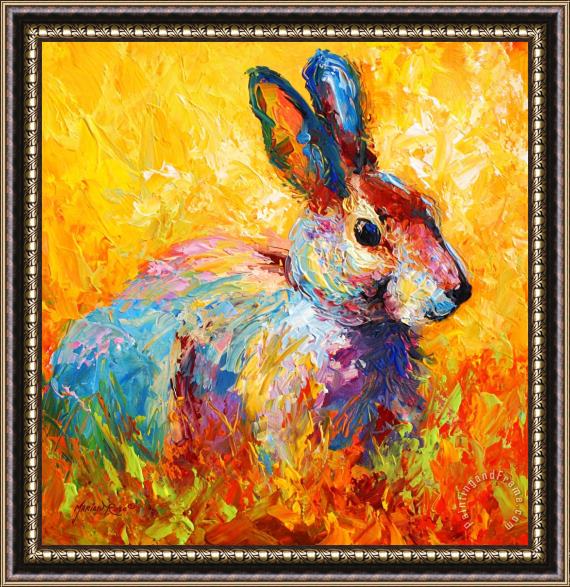 Marion Rose Forest Bunny Framed Painting