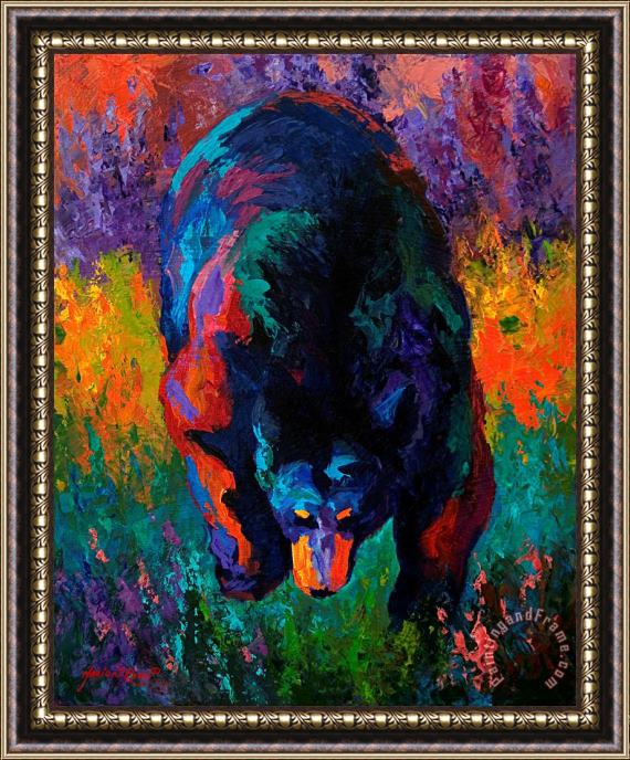Marion Rose Grounded - Black Bear Framed Painting