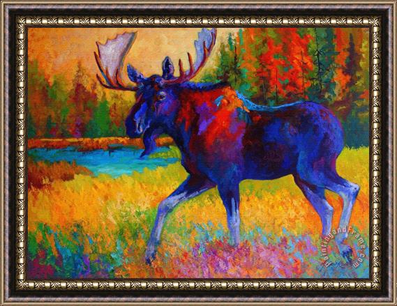 Marion Rose Majestic Monarch - Moose Framed Print