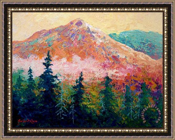 Marion Rose Mountain Sentinel Framed Painting
