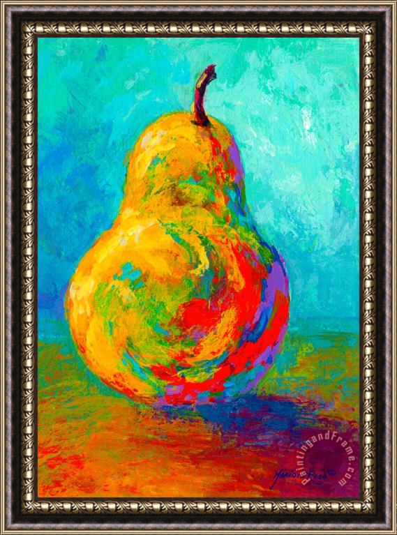 Marion Rose Pear I Framed Painting