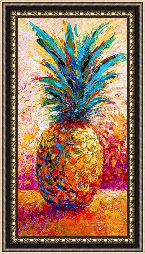 Marion Rose Pineapple Expression Framed Painting