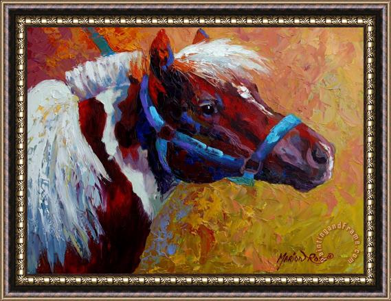 Marion Rose Pony Boy Framed Painting