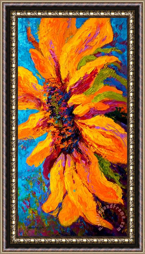 Marion Rose Sunflower Solo II Framed Painting