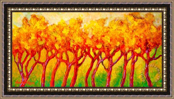 Marion Rose Tree Line Framed Painting
