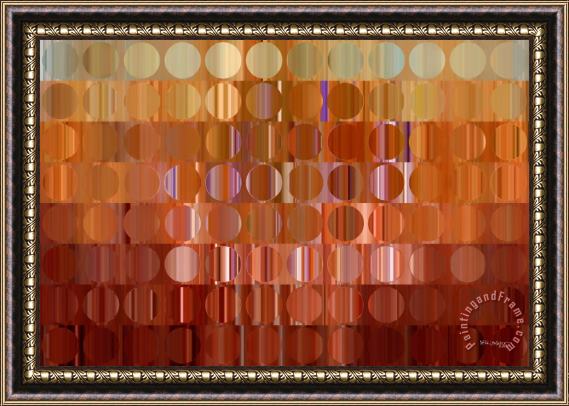 Mark Lawrence Circles And Squares 16 Modern Fine Art Framed Painting