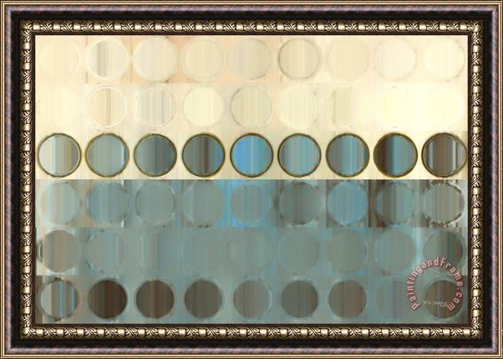 Mark Lawrence Circles And Squares 18. Modern Home Decor Art Framed Painting