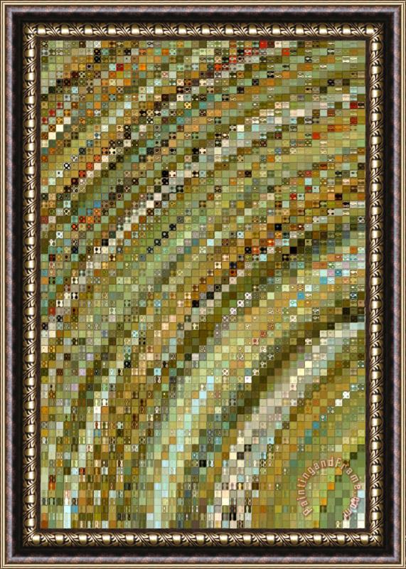 Mark Lawrence Modern Mosaic Art- one Framed Painting
