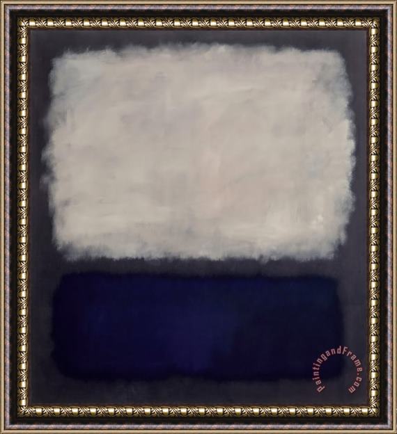 Mark Rothko Blue And Gray Framed Painting