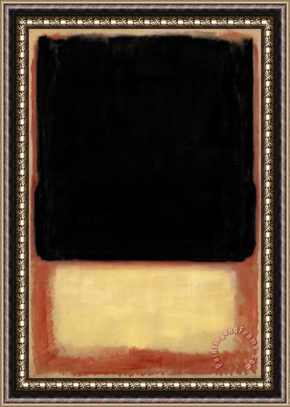 Mark Rothko No. 7 (dark Over Light), 1954 Framed Painting
