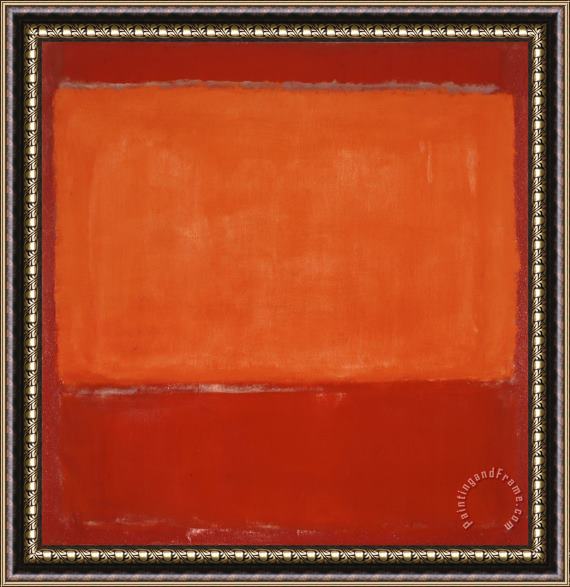 Mark Rothko Orange And Red on Red Framed Painting